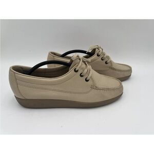 SAS Women's Siesta Lace Up Loafer Comfort Walking Shoes 11 M - 476994 Beige